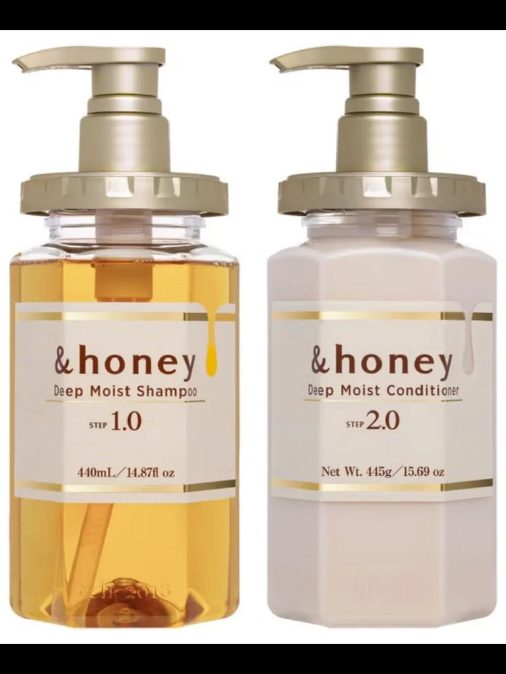 &honey Deep Moist Shampoo & Conditioner Set -Hydrating, Sulfate-Free, Color-Safe